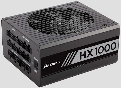 1000W Corsair HX Series HX1000 80 Plus Platinum Modular Cables Management Power Supply